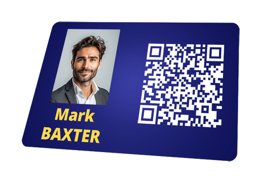 eMedia CS2 Professional Edition company card with picture, name & contact QR Code (Vcard type)