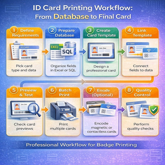 ID Card Printing Workflow: From Database to Final Card - eMedia CS2 Shop