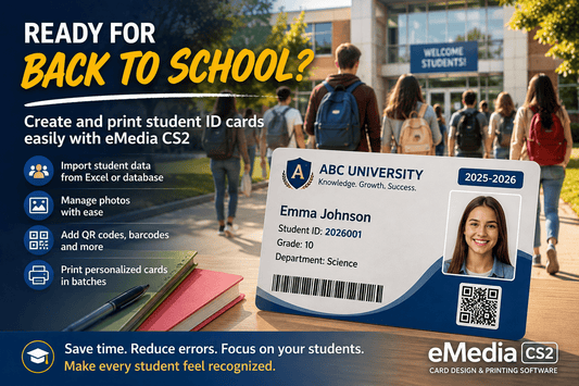 Student ID Card Printing Made Easy with eMedia CS2 - eMedia CS2 Shop